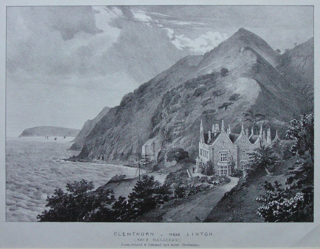 Lithograph - Glenthorn - near Linton (Rev. S. Halliday) - Rowe